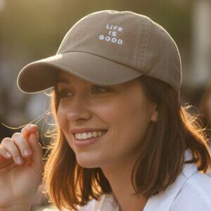 Life is Good Signature Logo Simple Clean Chill Cap/Hat